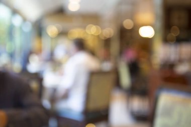 Restoran ve kafede soyut bulanıklık.