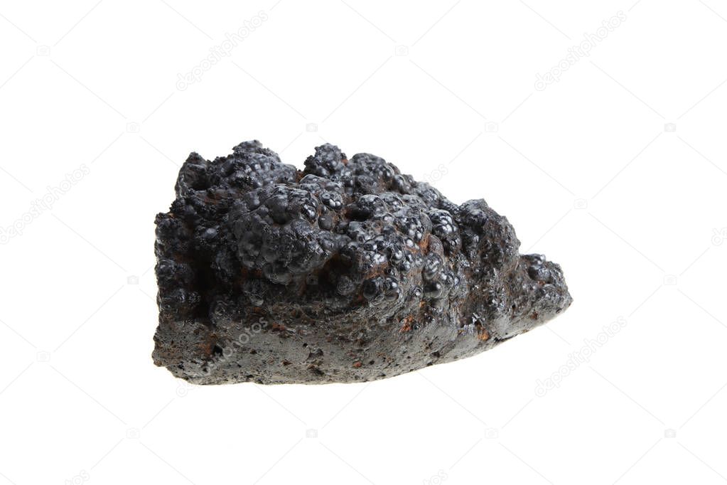 Germination Of Iron ore isolated on white with clipping path. Me