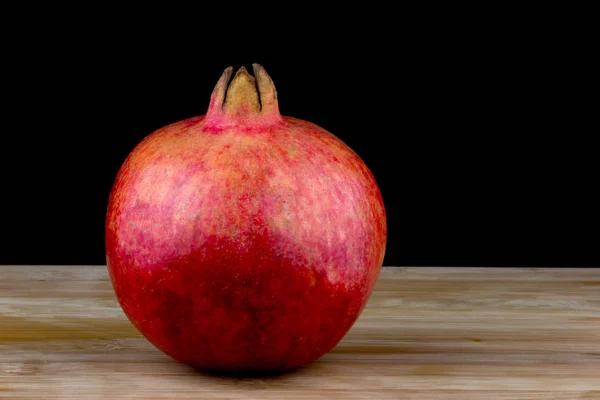 Pomegranate Table Isolated Black Background — Stock Photo, Image