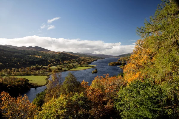 Queens Θέα Πάνω Από Loch Tummel Στο Perthshire Της Pitlochry — Φωτογραφία Αρχείου