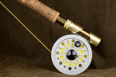 Alabalık fly olta çizgi ve reel açık ceket