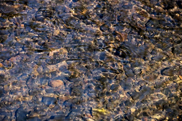 Bieganie wody w rzece w Springtime — Zdjęcie stockowe