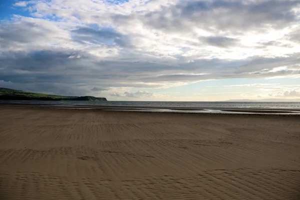 Plaża w Ayr Scotland w letnie popołudnie — Zdjęcie stockowe