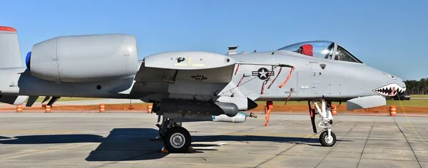 Moody Georgia Usa Října 2017 Air Force Warthog Thunderbolt Pojíždění — Stock fotografie