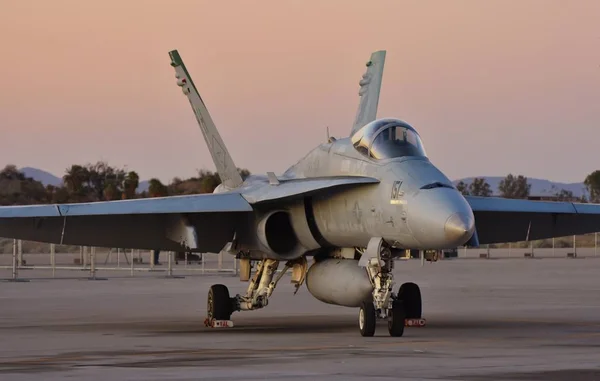 Yuma Abd Mart 2018 Marine Corps Hornet Jet Avcı Batımında — Stok fotoğraf