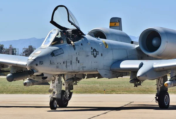 Tucson Usa March 2019 Air Force Warthog Thunderbolt Taxiing Атакующий — стоковое фото