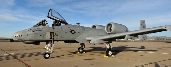 Тусон Сша Марта 2018 Года Атакующий Самолет Warthog Thunderbolt Открытым — стоковое фото