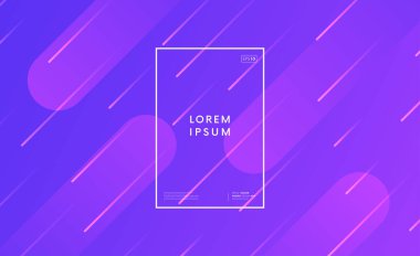 Asgari modayı takip eden bir arka plan. Dinamik şekiller arkaplan vektör tasarımı.