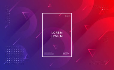 Moda geometrik arka plan. Şekillerle soyut gradyan arkaplanı.