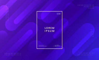 Minimum geometrik modayı takip edin. Dinamik şekiller vektör bileşimini oluşturur. Soyut gradyan arkaplan.