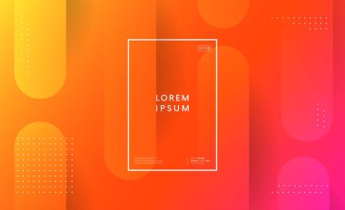 Moda geometrik gradyan arka plan vektör tasarımı. Asgari özet arkaplan.