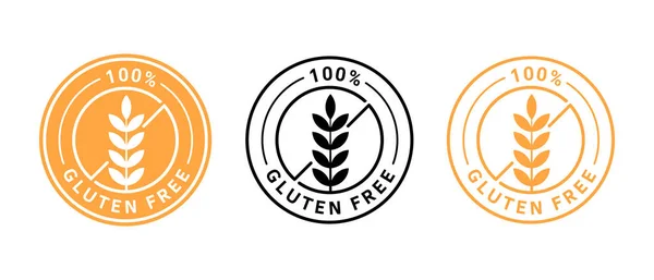 Isoliertes Glutenfreies Icon Sign Vektor Design — Stockvektor