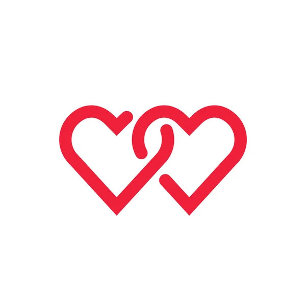 Corazón Amor Aislado Icono Signo Vector Diseño Símbolo San Valentín — Vector de stock