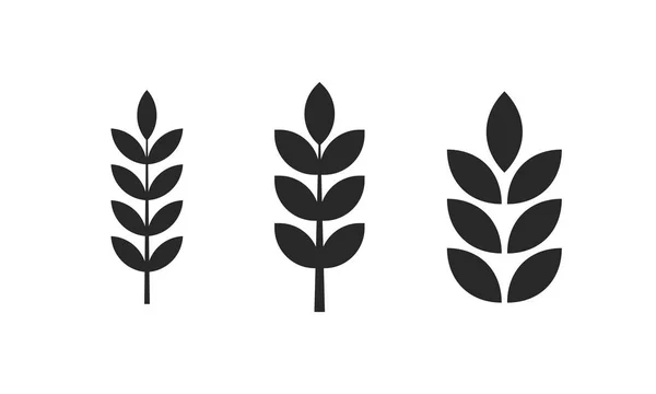 Signo Icono Del Logotipo Trigo Agricultura Logotipo Planta Agrícola — Archivo Imágenes Vectoriales