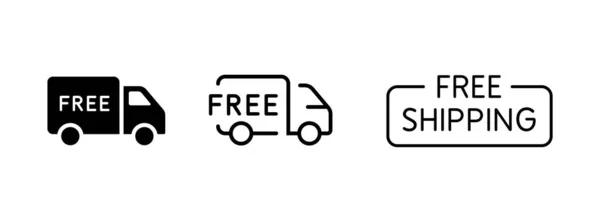 Isoalted Free Delivery Icon Vector Sign — Stockový vektor