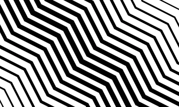 Abstract Black White Optical Illusion Vector Design Striped Monochrome Backdrop — Stock Vector