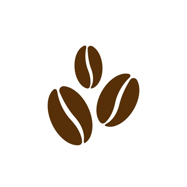 Coffee Beans Vector Icon Caffeine Sign — Stock Vector