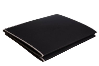 menekşe sarı yoga mat beyaz bir arka planda, izole
