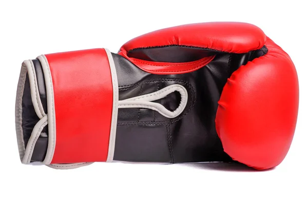 One Red Boxing Mitts White Background — Stock Photo, Image