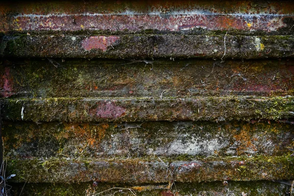 Dark Metal Door Rusty Corroded Texture Background — Stock Photo, Image