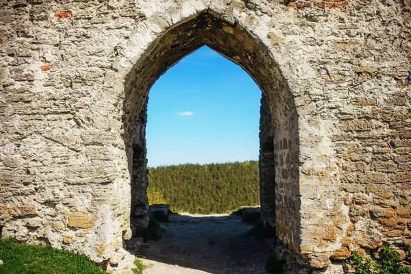 Ancient Castle Ruins Ukraine Built 12Th Century — Stock Photo, Image
