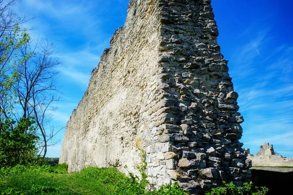 Ruin of medieval stone wall Kremenets, Ukraine