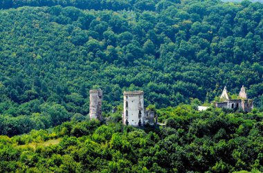 Nyrkiv Köyü, Ternopil bölgesi doğal görünümü Chervonohorod kalesi kalıntıları