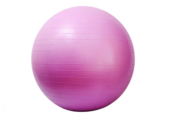 Nahaufnahme Eines Fitness Balls Isoliert Auf Weißem Hintergrund — Stockfoto