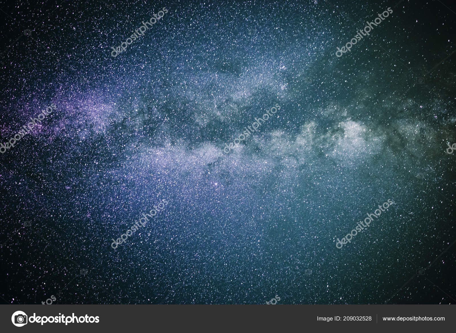 Fond Nuit étoilée Violet Bleu Ciel Avec Voie Lactée