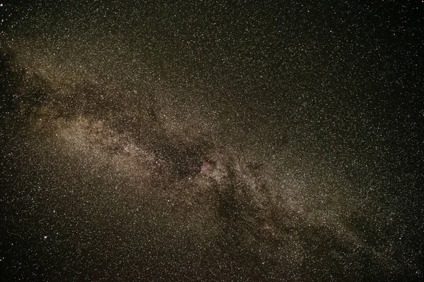 Bakgrund Grå Stjärnklar Natthimmel Med Vintergatan — Stockfoto