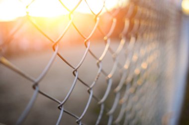 perspektif, arka plan içinde metal ızgara telleri