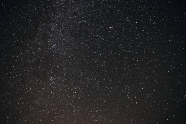 Fundo Céu Estrelado Cinza Noite Com Láctea — Fotografia de Stock