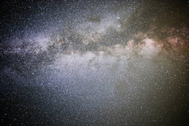 Samanyolu ile yıldızlı gece gökyüzü arka plan.