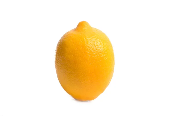 Reif Appetitlich Schmackhaft Und Herb Gelbe Vertikale Zitronen Auf Einem — Stockfoto
