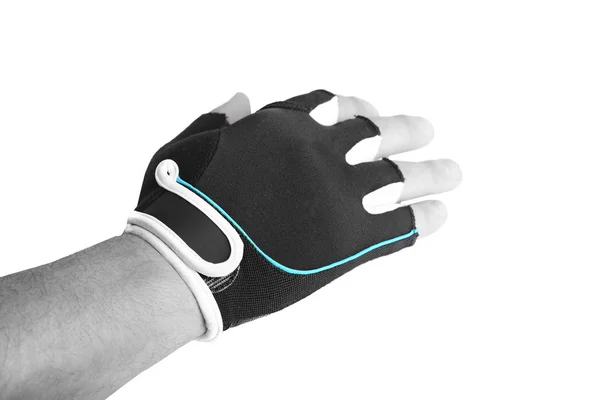 Hand Bicycle Glove Showing Open Hand White Background — Stock Photo, Image