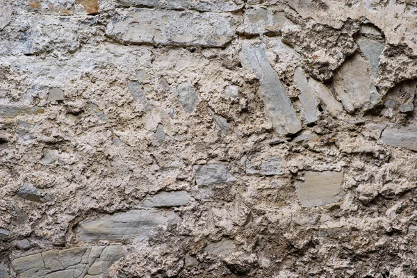 Υφή Του Παλιό Μεσαιωνικό Κάστρο Τείχος Κατασκευασμένο Από Πέτρες Γκρι — Φωτογραφία Αρχείου