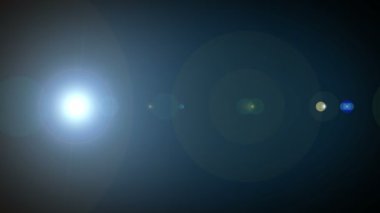 Işık - Lens Flare efekti arka plan flash. 4k Video