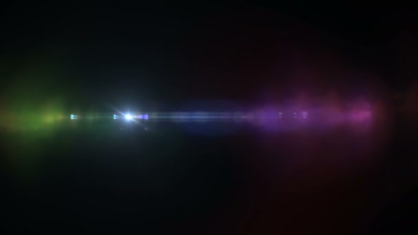 Flash Light Lens Flare Blur fundo efeito de cor. Vídeo 4K — Vídeo de Stock