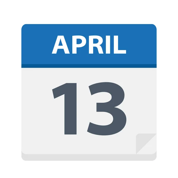 April Pictogram Van Kalender Vectorillustratie — Stockvector