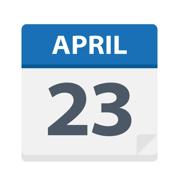 April Pictogram Van Kalender Vectorillustratie — Stockvector