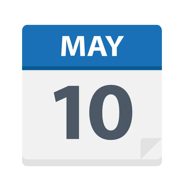 May Calendar Icon Vector Illustration — Stock Vector