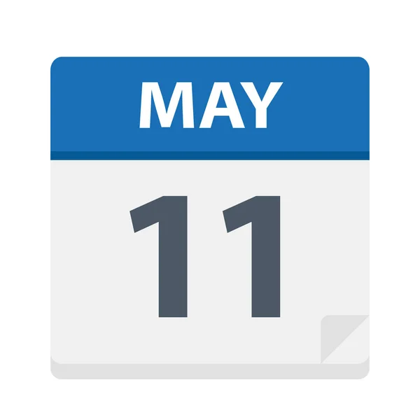 May Calendar Icon Vector Illustration — Stock Vector