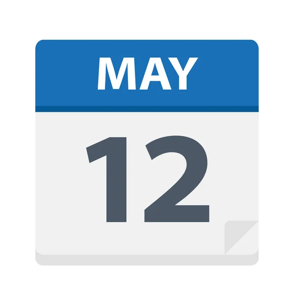 May Calendar Icon Vector Illustration — Stock Vector