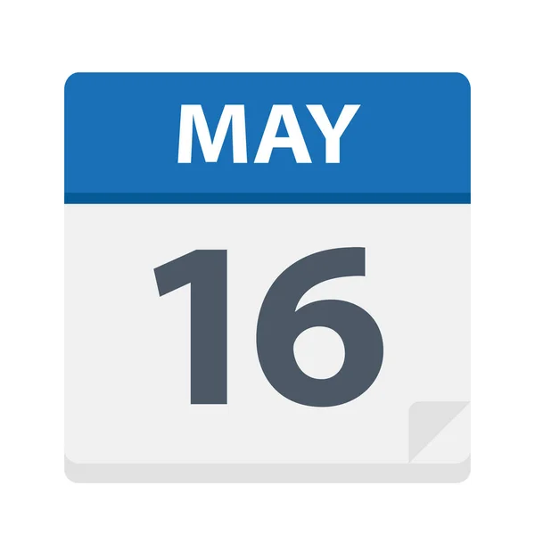 May Calendar Icon Vector Illustration — Stock Vector