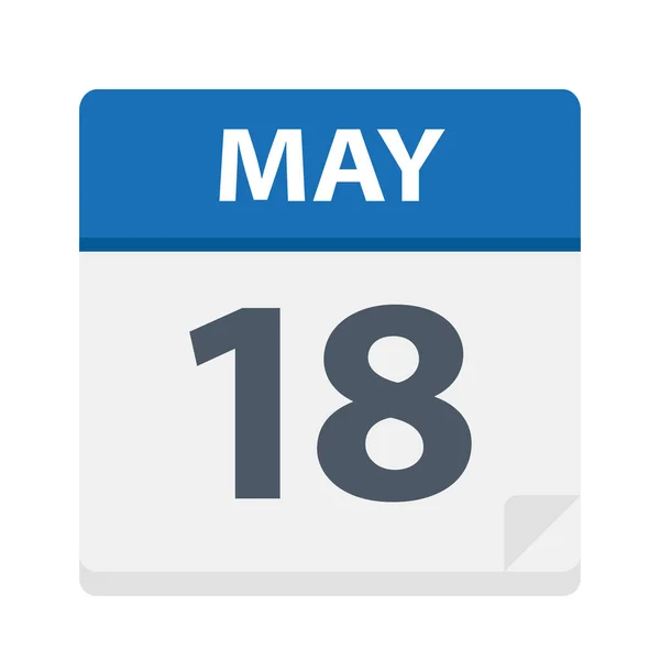 May Calendar Icon Vector Illustration — Stock Vector