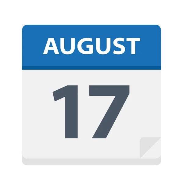 Agosto Icono Del Calendario Ilustración Vectorial — Archivo Imágenes Vectoriales