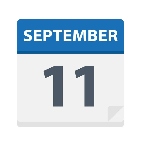 September Calendar Icon Vector Illustration — Stock Vector