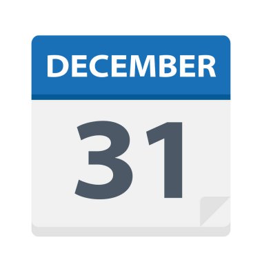 31 Aralık - takvim simgesini