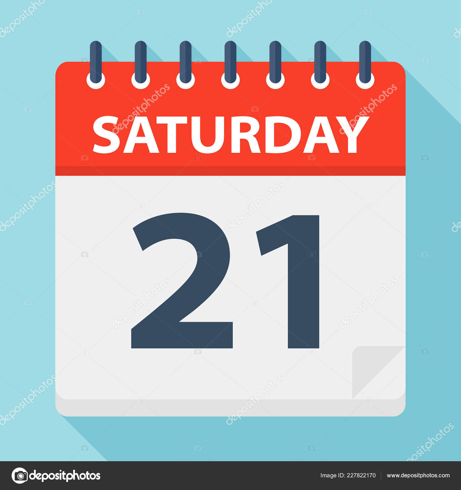 Sábado Icono Del Calendario Ilustración Vectorial Vector de stock  #227822170 de ©dikobrazik, image size:1600x1700