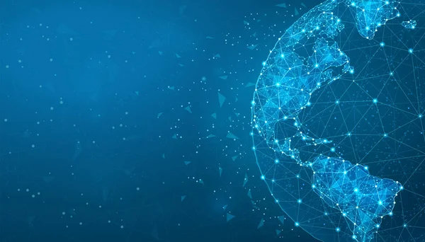 Globe Plexus - Küresel Teknoloji ve İş Bağlantısı — Stok Vektör